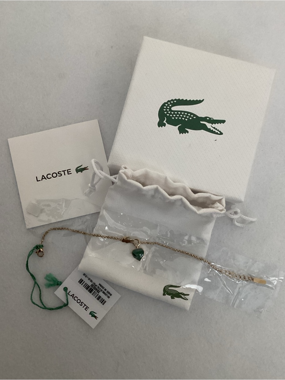 Lacoste Love My Croc Stainless Steel Bracelet in Gold Tone